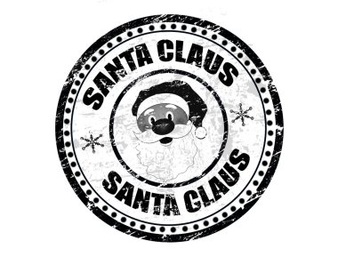 Santa Claus stamp clipart