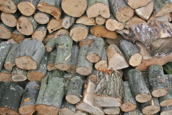 Een stapel van brandhout — Stockfoto