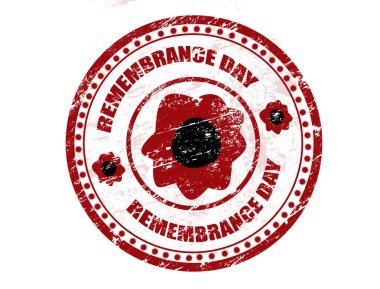 Remembrance day stamp clipart