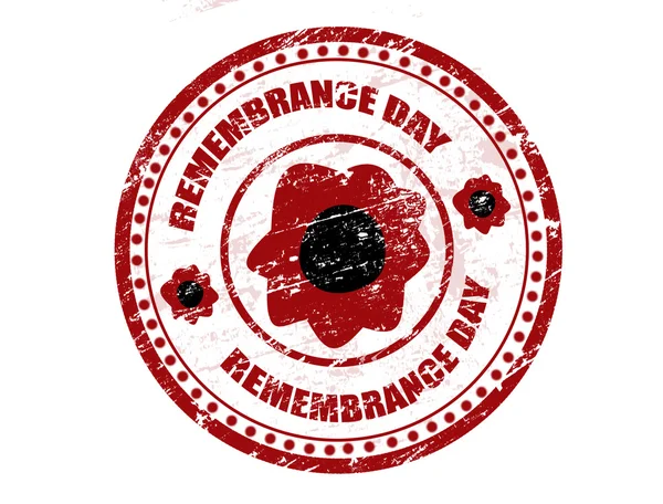 Remembrance day stamp — Stock Vector