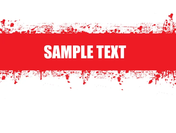 Red ink banner — Stock Vector