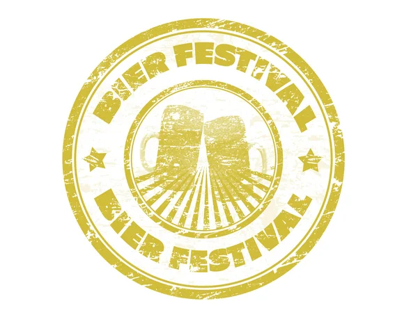 Carimbo do Festival Bier — Vetor de Stock