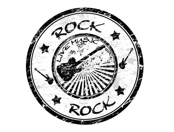 Carimbo de rocha — Vetor de Stock