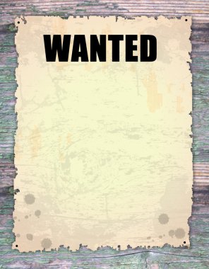 Wanted clipart