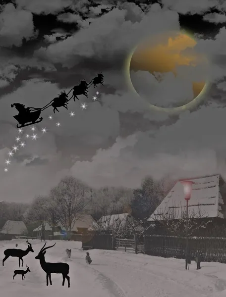 Belo lugar de Natal — Fotografia de Stock
