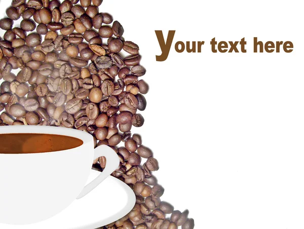 Kaffee-Hintergrund — Stockfoto