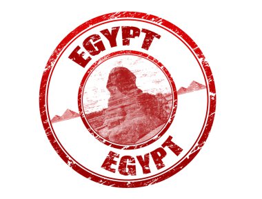 Egypt stamp clipart