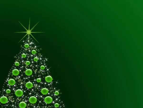 Grön julgran — Stock vektor