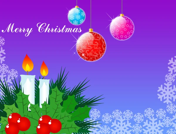 Pięknych świątecznych dekoracji — Wektor stockowy