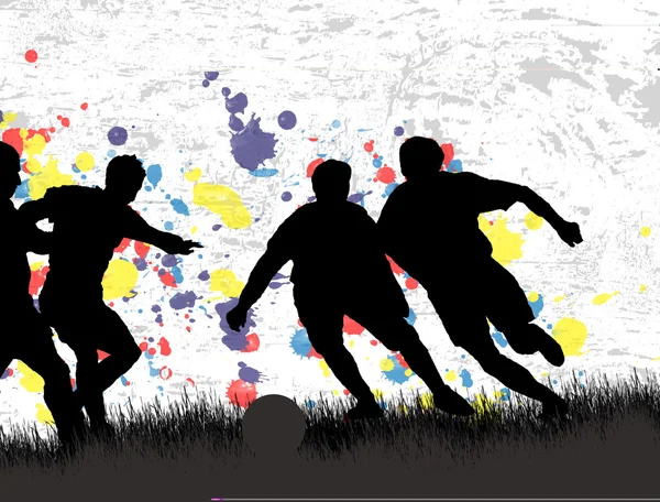 Гранж футбольний плакат — стоковий вектор