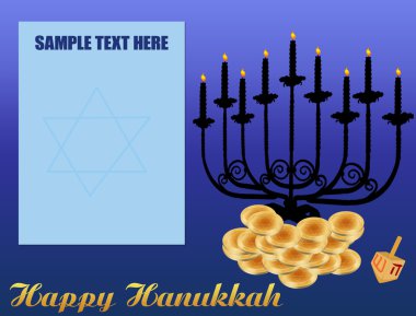 Happy Hanukkah/Chanukah Background clipart