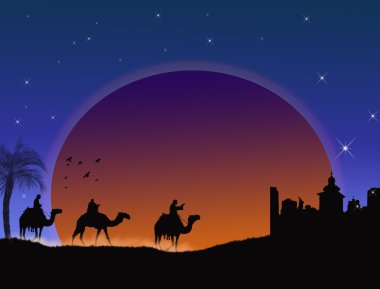 Three wisemen clipart