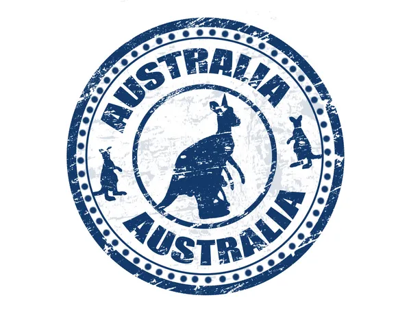 Ausztrália bélyegző — Stock Vector