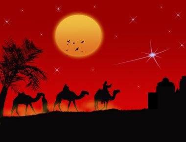 Three wisemen clipart