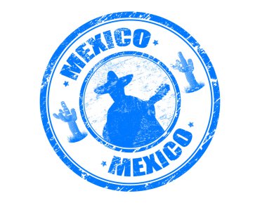 Mexico stamp clipart