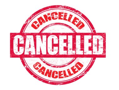 Cancelled stamp clipart