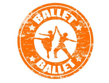 Ballet stamp clipart