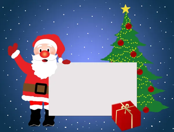 圣诞老人广告背景 — 图库矢量图片