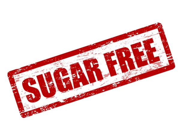 Şeker ücretsiz damga — Stok Vektör
