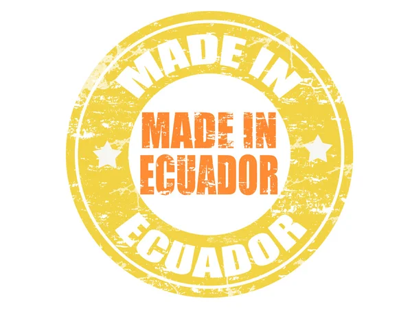 Feito em selo ECUADOR —  Vetores de Stock
