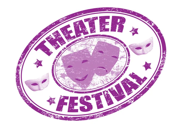 Theater festival stempel — Stockvector