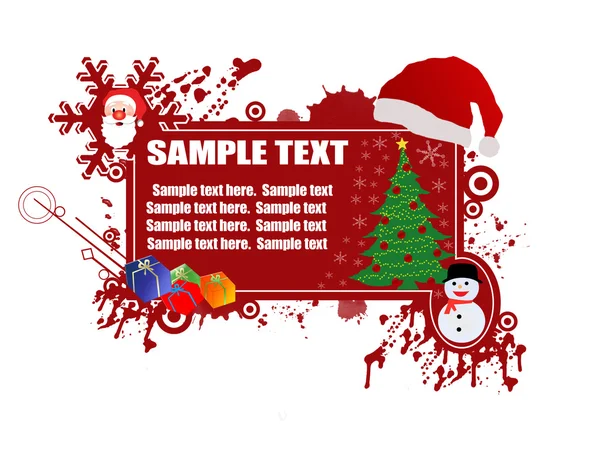 Vánoční rám pro text — Stockový vektor