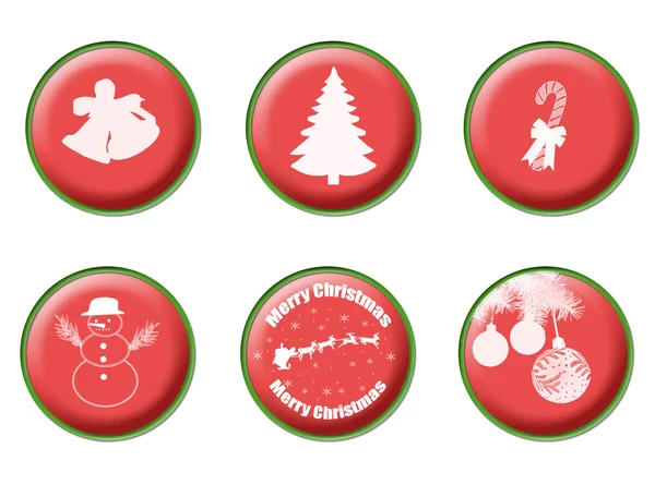 Різдво кнопки — стоковий вектор
