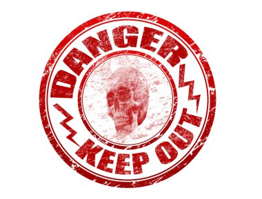 Danger stamp clipart