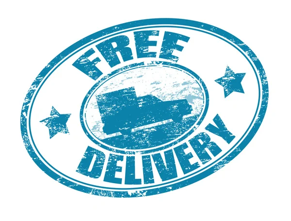 Carimbo de entrega gratuita —  Vetores de Stock