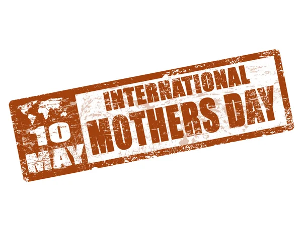 Международная марка Дня матери — стоковый вектор