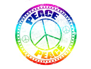 Peace stamp clipart