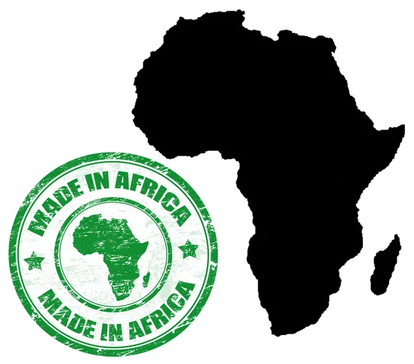 Hecho en África — Vector de stock