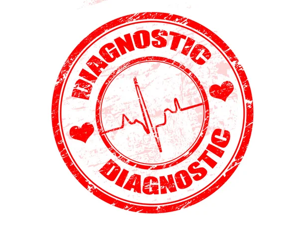 Diagnostic stamp — Stock Vector