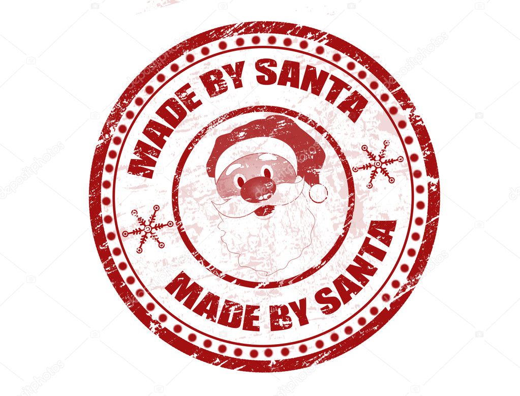 Made by Santa stamp — Stock Vector © roxanabalint #4435127