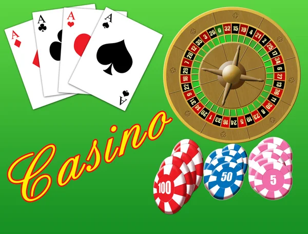 Casino Tema, arka plan — Stok Vektör