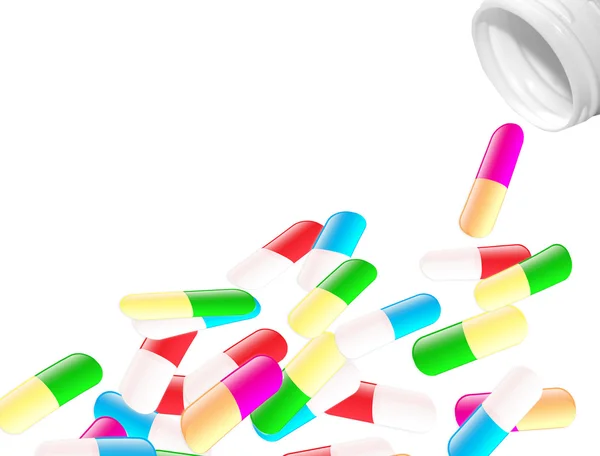 Pilules de couleur — Image vectorielle