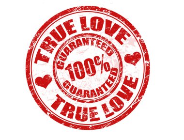 True love stamp clipart