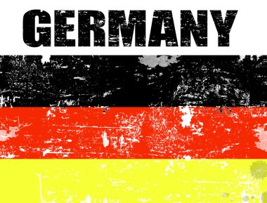 Germany grunge flag, vector illustration clipart