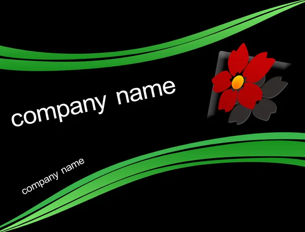 Şirket Logo Arka Plan Siyah Vektör Çizim — Stok Vektör