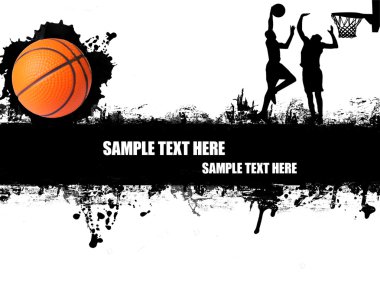 Basketball poster clipart