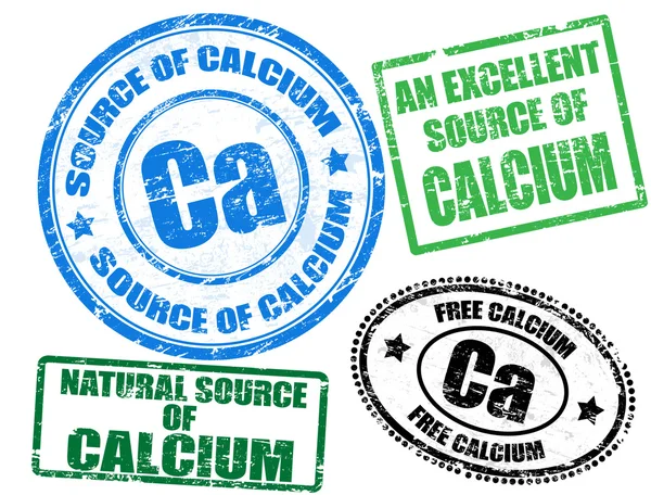Kalcium frimärken — Stock vektor