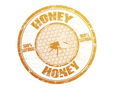 Honey stamp clipart