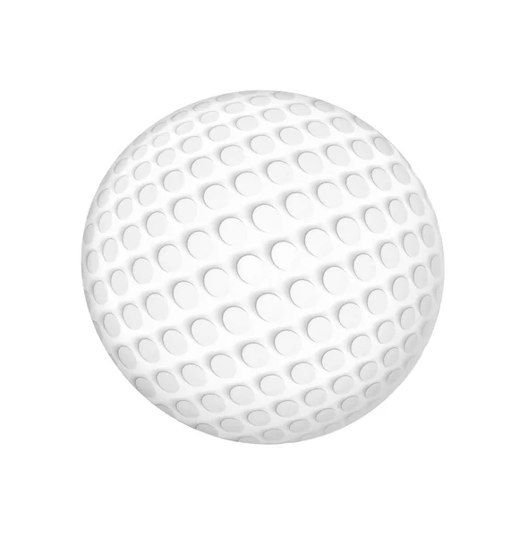 Golf Topu Beyaz Arka Plan Üzerinde Izole Vektör Çizim — Stok Vektör