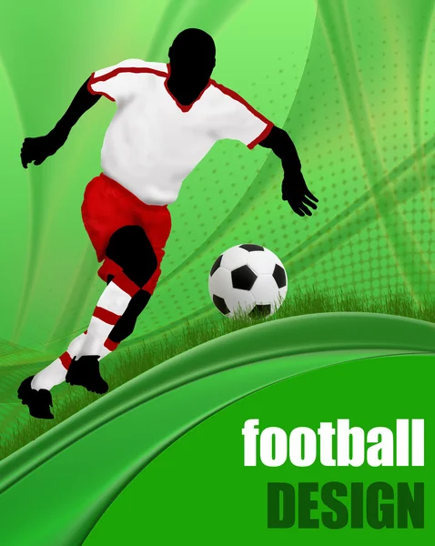 Affiche design football — Image vectorielle