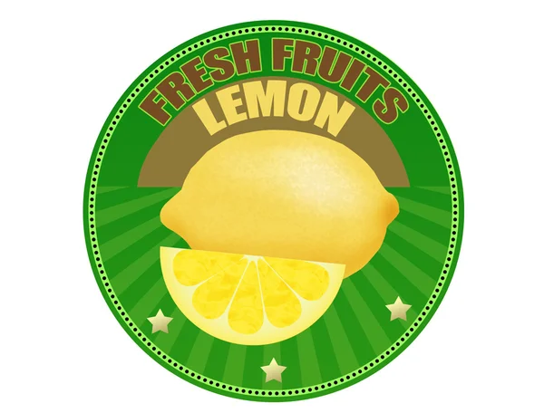 Rótulo limão — Vetor de Stock