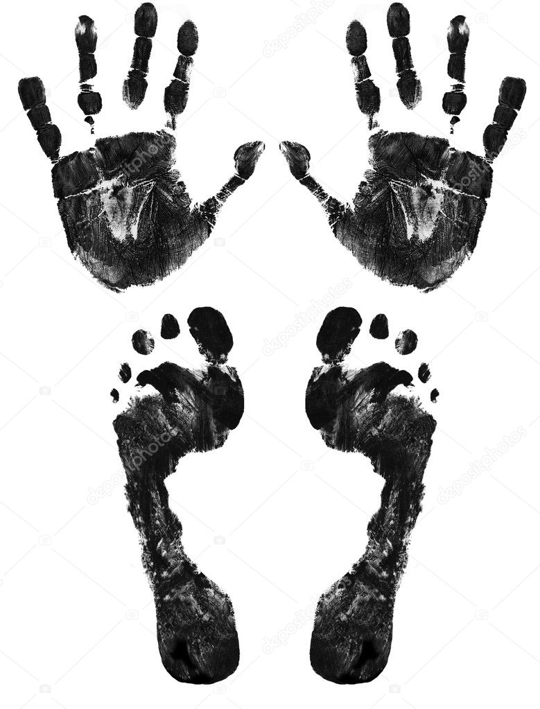 Hands and feet print