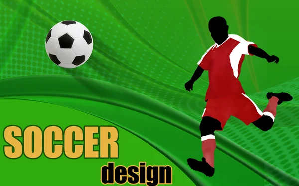 Resumen Cartel Fútbol Clásico Ilustración Vectorial — Vector de stock