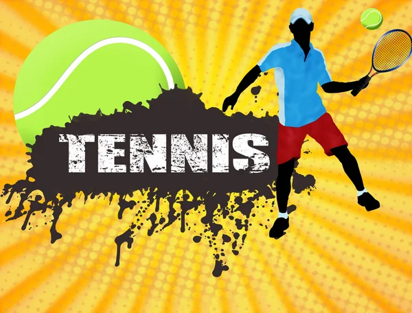 Cartaz de tênis — Vetor de Stock