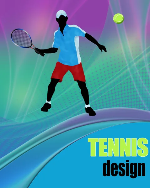 Manifesto di design tennis — Vettoriale Stock