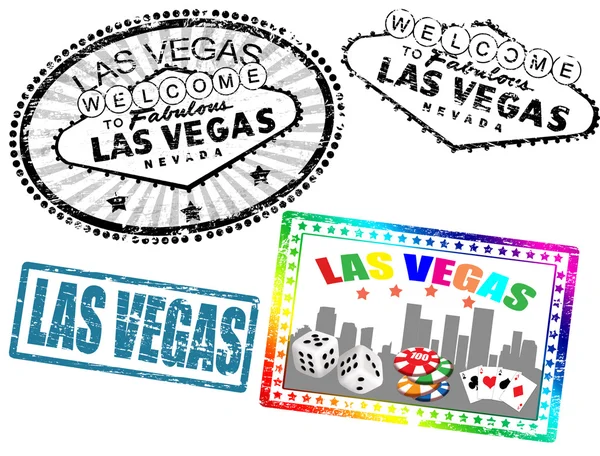 Las Vegas stamps — Stock Vector